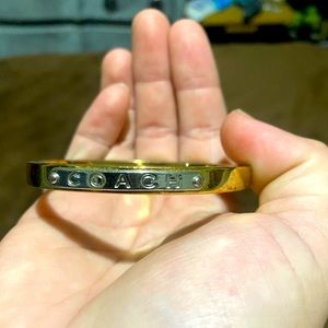 Small gold Coach bracelet